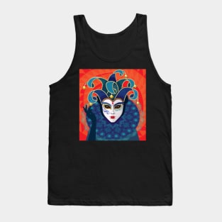 Venetian Mask Design Tank Top